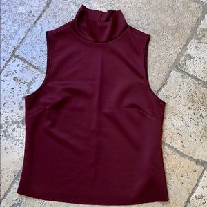 ❌SOLD❌Zara Burgundy Turtle Neck Top